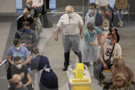 Prime Minister Boris Johnson visits ramsgate vaccination centre