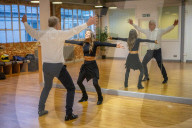 Adrian Chiles’s Christmas Strictly diary: ‘Unused to my tight outfit, I didn’t get low enough for the lift ...’.  don’t recall saying yes to the show. Perhaps I just stopped saying no. But all of a sudden, a champion dancer was on her way to trai