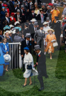 Queen Elizabeth II at the Derby Horse Race 1986