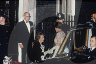 HM Queen at Downing Street 1985