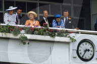 Queen Elizabeth II at the Derby Horse Race 1986