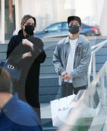 Angelina Jolie and Pax spending the day together 