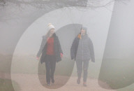 Foggy start to the day in Richmond, London 