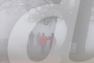 Foggy start to the day Richmond, London 