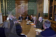 Foreign Secretary Liz Truss first meeting with her new EU team