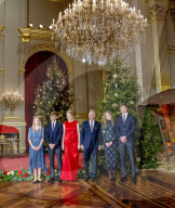 ROYALS - Die belgische Königsfamilie posiert in Brüssel für das traditionelle Weihnachtsfoto