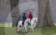 Lady Louise Out Riding at Windsor Castle