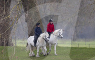 Lady Louise Out Riding at Windsor Castle