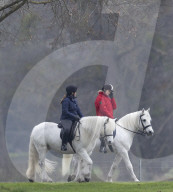 Lady Louise Out Riding at Windsor Castle