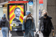 Booster info signs Westminster 