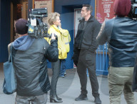 PEOPLE - Hugh Jackman nimmt ein Interview für CBS Sunday Morning auf 