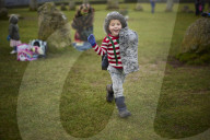 Winter solstice 2021 celebrations. Dawn at Castlerigg stone circle near Keswick, Cumbria.  Revellers in England and Ireland mark the shortest day of the year and official first day of winter.