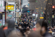 Christmas shoppers in the West End, London