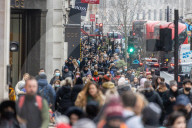 Christmas shoppers in the West End, London