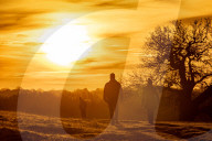 Frosty winter scenes London