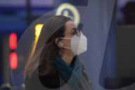 FFP2 masks are the new normal with commuters today.