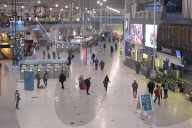 Waterloo Station at 8.00am today