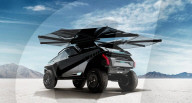 FEATURE - E-Offroader mit ausklappbaren Flügeln mit Solarzellen im Fledermausstil