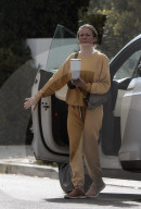 LeAnn Rimes is seen makeup free as she arrive at a friends house in Los Angeles.