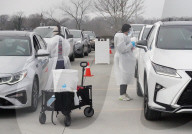 NEWS - Coronavirus:  Covid-Tests in Autos in St. Louis, Missouri