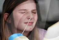 NEWS - Coronavirus:  Covid-Tests in Autos in St. Louis, Missouri