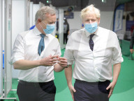 Prime Minister Boris Johnson visits Guttmann Vaccination Centre