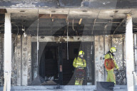 Fire damage to old Parliament House in Canberra