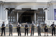Fire damage to old Parliament House in Canberra