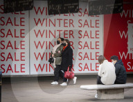 January Sale shoppers in Oxford Street London.