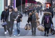 January Sale shoppers in Oxford Street London.