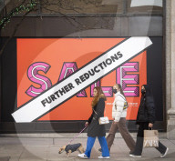January Sale shoppers in Oxford Street London.