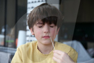 Covid 19 - Pupils Being Selftested Prior To Go Back To School - France