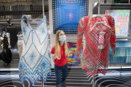 Selfridges unveil a major Victor Vasarely (French Op Art optical illusions pioneer) exhibition.