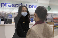 The Home Secretary Priti Patel visits Boots Piccadilly Circus