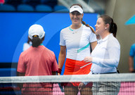 TENNIS - Belinda Bencic in Aktion in ersten Runde des Australien Open