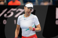 TENNIS - Belinda Bencic in Aktion in ersten Runde des Australien Open