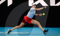 TENNIS - Belinda Bencic in Aktion in ersten Runde des Australien Open