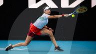 TENNIS - Belinda Bencic in Aktion in ersten Runde des Australien Open