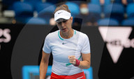 TENNIS - Belinda Bencic in Aktion in ersten Runde des Australien Open