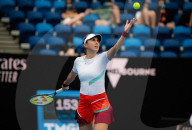 TENNIS - Belinda Bencic in Aktion in ersten Runde des Australien Open