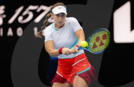 TENNIS - Belinda Bencic in Aktion in ersten Runde des Australien Open