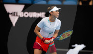 TENNIS - Belinda Bencic in Aktion in ersten Runde des Australien Open
