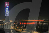 Belgrade Support for Serbian tennis player Novak Djokovic ' NOLE PRIDE OF SERBIA '
