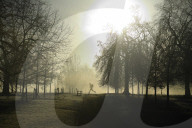 Foggy start to the day in Hyde Park