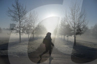 Foggy start to the day in Hyde Park