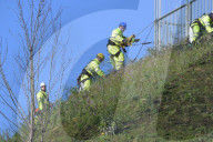 Workers dismantle London’s Marble Arch Mound
