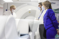 Prime Minister Boris Johnson visits Rutherford Diagnostic Centre