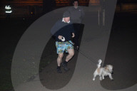 Boris Johnson out jogging with Dilyn today.