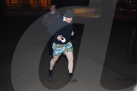 Boris Johnson out jogging with Dilyn today.