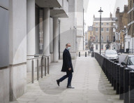 Dominic Raab MP departs the BBC 
Sunday Morning with Sophie Raworth 
at the BBC, Broadcasting House, London, Great Britain 
23rd January 2022 

Dominic Raab MP, justice secretary and deputy prime minister leaving the BBC